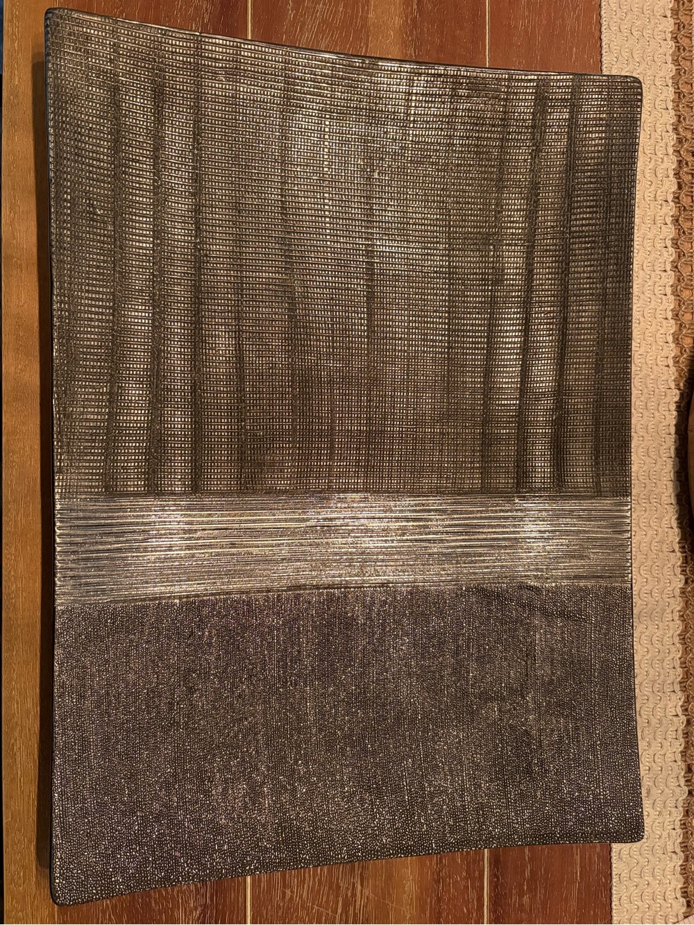 Giftcraft Decorative Tray with Textured Finish